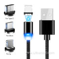 Micro Type-C Lighting Usb Magnetic Charger Cable